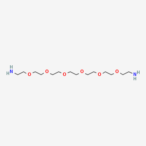 Chemical structure of Amino-PEG6-amine