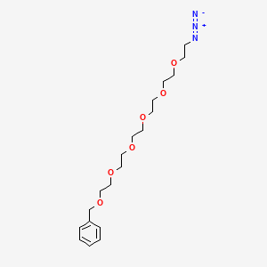 Chemical structure of Benzyl-PEG6-azide