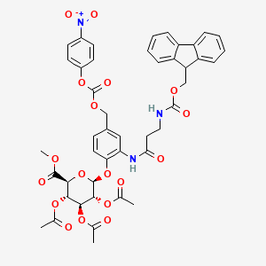 Chemical structure of β-D-glucuronide-pNP-carbonate