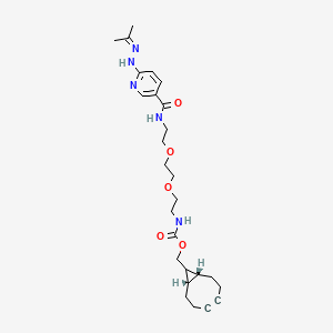Chemical structure of BCN-PEG4-HyNic