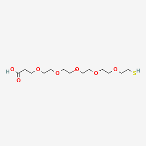 Chemical structure of Thiol-PEG5-acid