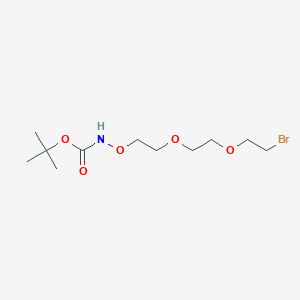 Chemical structure of Boc-Aminooxy-PEG2-bromide