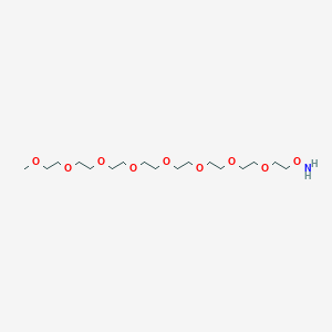 Chemical structure of Aminooxy-PEG8-methane
