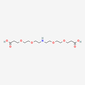Chemical structure of NH-bis(PEG2-C2-acid)