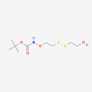 Chemical structure of Boc-aminooxy-ethyl-SS-propanol