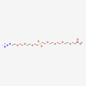 Chemical structure of Azido-PEG3-Sulfone-PEG4-acid