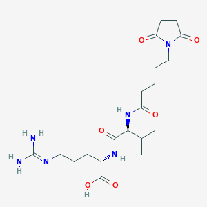 Chemical structure of MC(C5)-Val-Cit