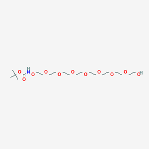 Chemical structure of t-Boc-Aminooxy-PEG8-alcohol