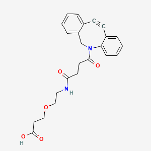 Chemical structure of DBCO-PEG1-acid