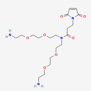 Chemical structure of N-Mal-N-bis(PEG2-amine)