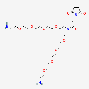 Chemical structure of N-Mal-N-bis(PEG4-amine)