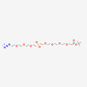 Chemical structure of Azido-PEG3-Sulfone-PEG4-Boc