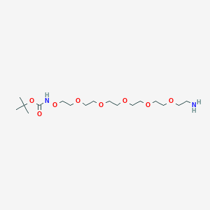 Chemical structure of Boc-Aminooxy-PEG5-amine