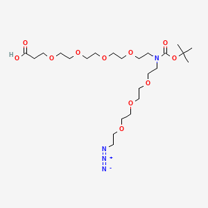Chemical structure of N-(Azido-PEG3)-N-Boc-PEG4-acid
