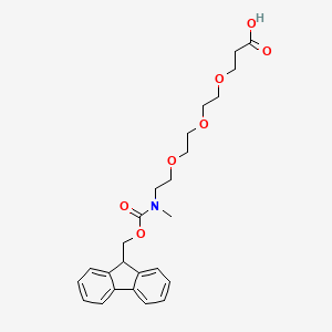 Chemical structure of Fmoc-N-methyl-PEG3-CH2CH2COOH