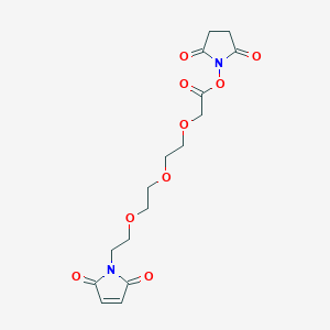 Chemical structure of Mal-PEG3-C1-NHS ester