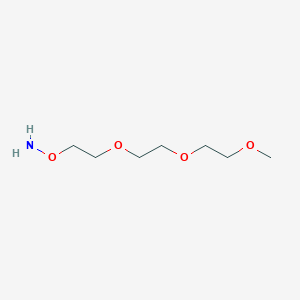 Chemical structure of m-PEG3-Aminooxy