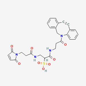 Chemical structure of Mal-Sulfo-DBCO
