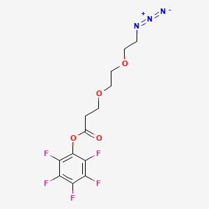 Chemical structure of N3-PEG2-C2-PFP ester