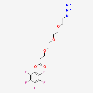 Chemical structure of N3-PEG3-C2-PFP ester
