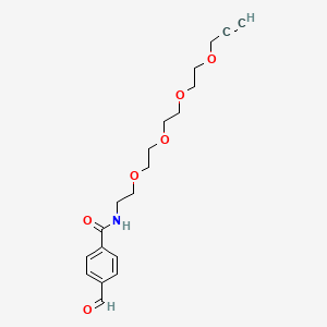 Chemical structure of Ald-Ph-amido-PEG4-propargyl