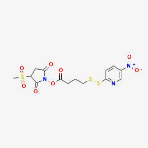 Chemical structure of SNPB-sulfo-Me