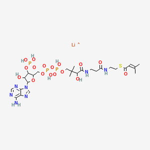 Chemical structure of (C5:1) Coenzyme A lithium salt