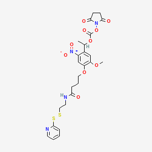 Chemical structure of PC SPDP-NHS carbonate ester