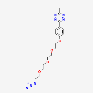 Chemical structure of Methyltetrazine-PEG4-Azide