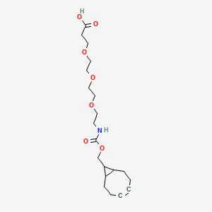 Chemical structure of endo-BCN-PEG3-acid