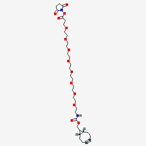 Chemical structure of endo-BCN-PEG8-NHS ester