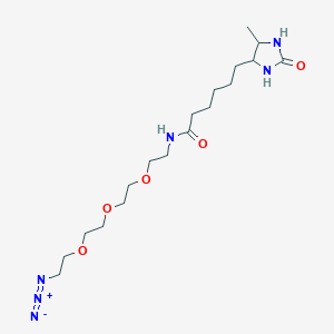 Chemical structure of Azide-PEG3-Desthiobiotin