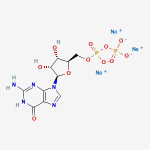 Chemical structure of Guanosine 5'-diphosphate sodium