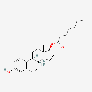 Chemical structure of Estradiol enanthate