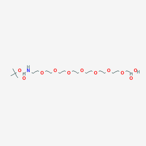 Chemical structure of Boc-NH-PEG7-acetic acid