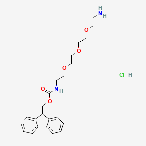 Chemical structure of FmocNH-PEG3-CH2CH2NH2 HCl