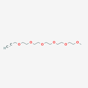 Chemical structure of m-PEG5-Propyne