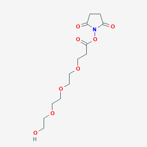 Chemical structure of Hydroxy-PEG3-NHS