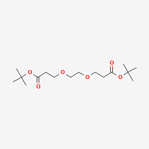 Chemical structure of Bis-PEG2-Boc