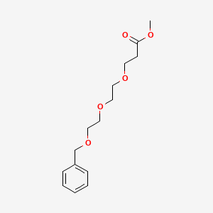 Chemical structure of Benzyl-PEG3-methyl ester