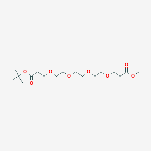 Chemical structure of Boc-PEG4-methyl propionate