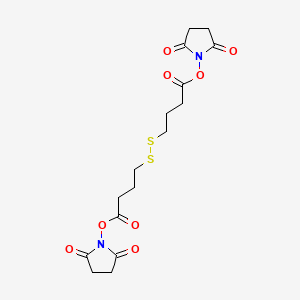 Chemical structure of Bis-SS-C3-NHS ester