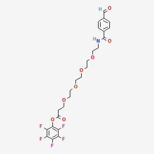 Chemical structure of ALD-PEG4-OPFP