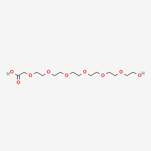 Chemical structure of HO-PEG6-CH2COOH