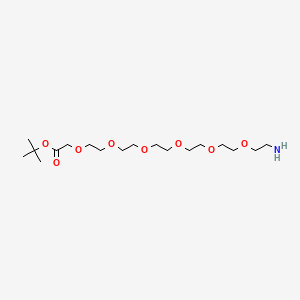 Chemical structure of NH2-PEG6-C1-Boc