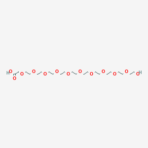 Chemical structure of HO-PEG10-CH2COOH