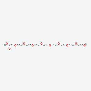 Chemical structure of HO-PEG8-CH2COOH
