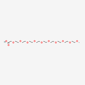Chemical structure of m-PEG9-CH2COOH
