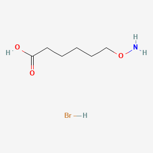 Chemical structure of NH2-O-C5-COOH hydrobromide