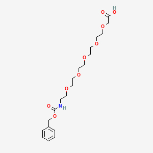 Chemical structure of Cbz-NH-PEG5-CH2COOH